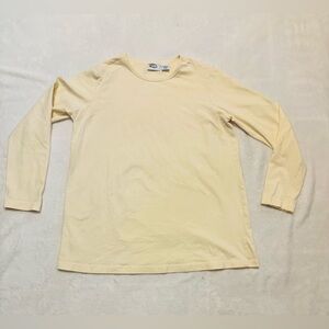 Maternity Soft Cream Long Sleeve Top EUC